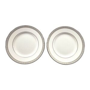 Wedgwood Proposal Bread Plates Bone China 6" Set Of 2 Discontinued 2003 - 2005